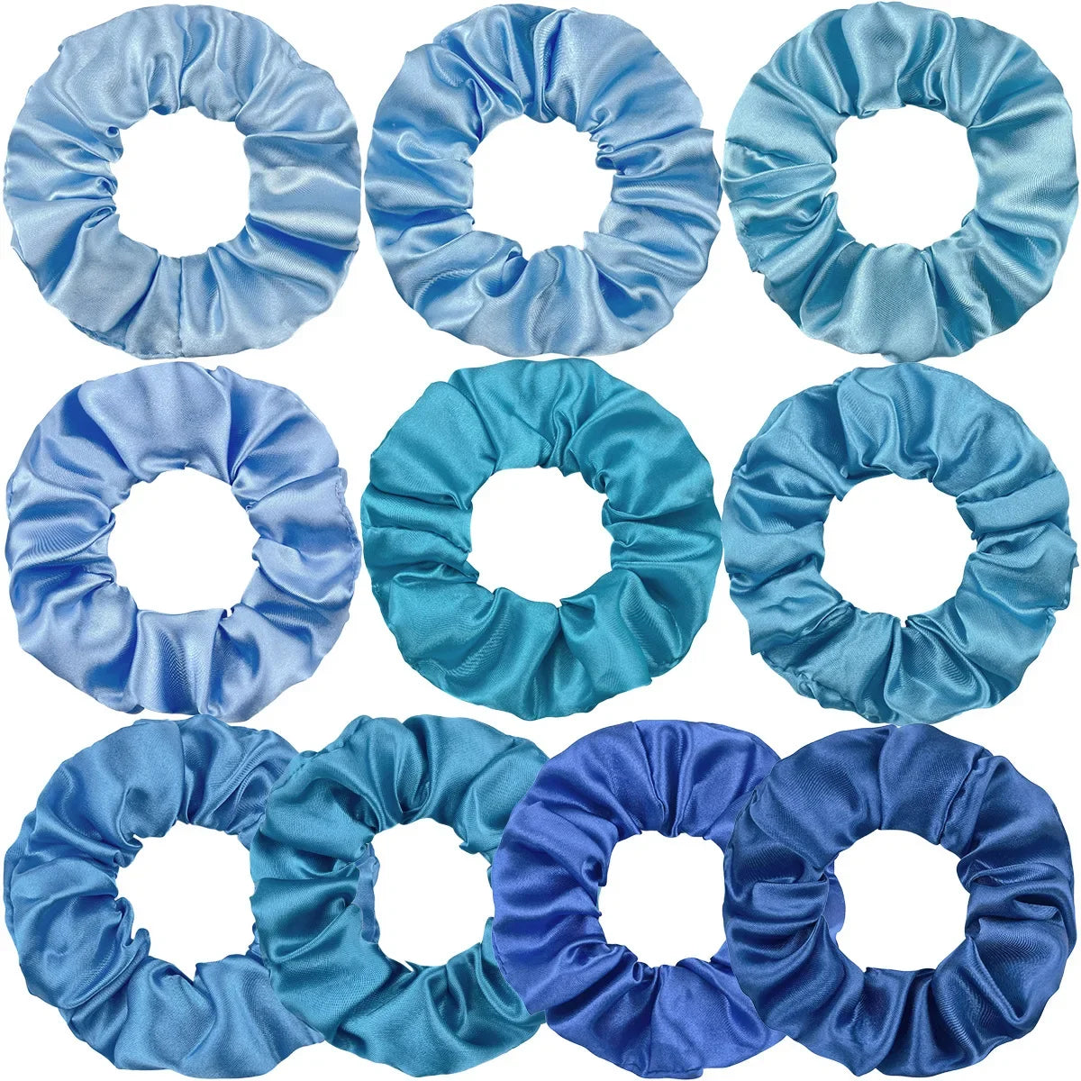 Blue Elastic Hair Band Scrunchies