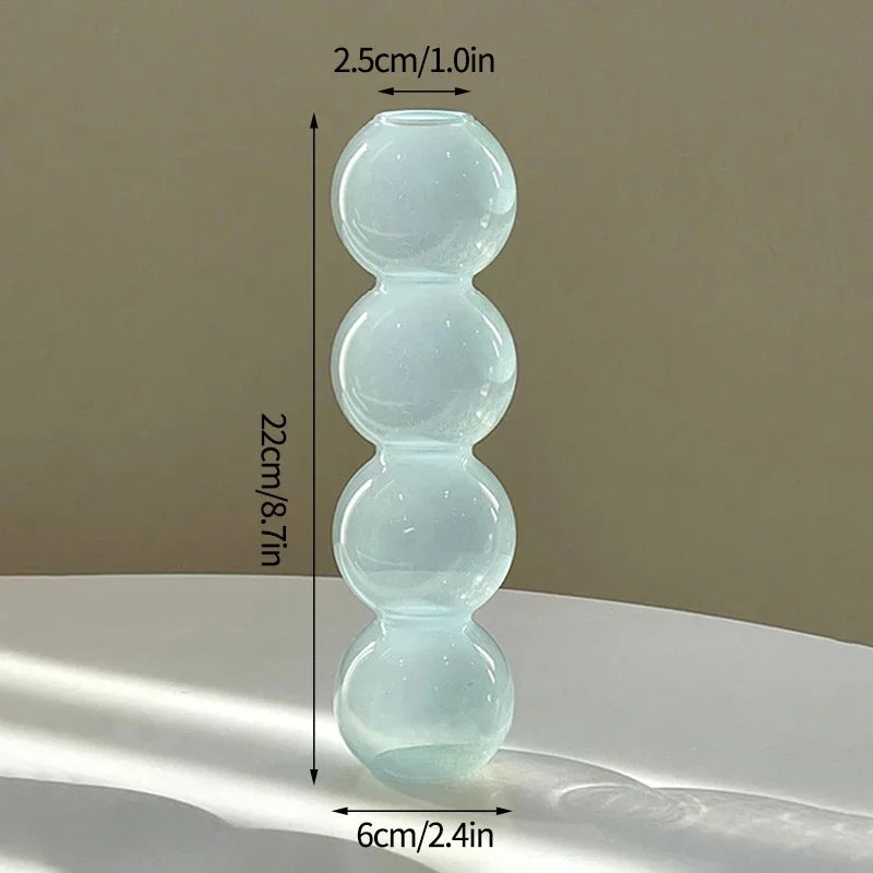 Bubble Glass Flower Vase