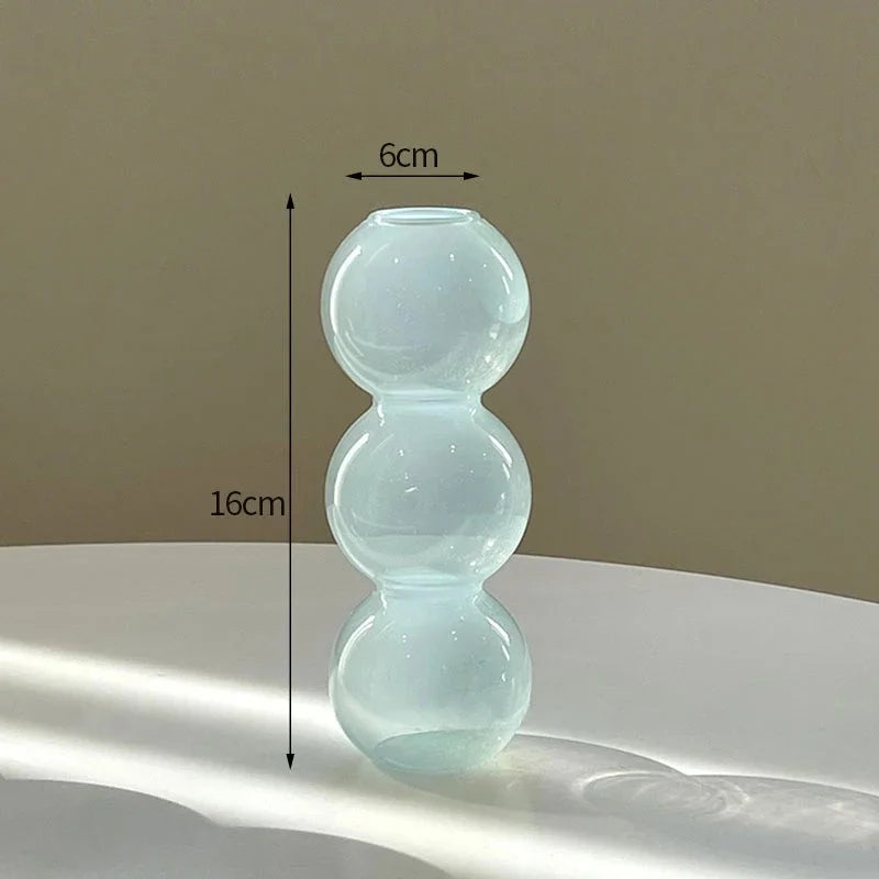 Bubble Glass Flower Vase